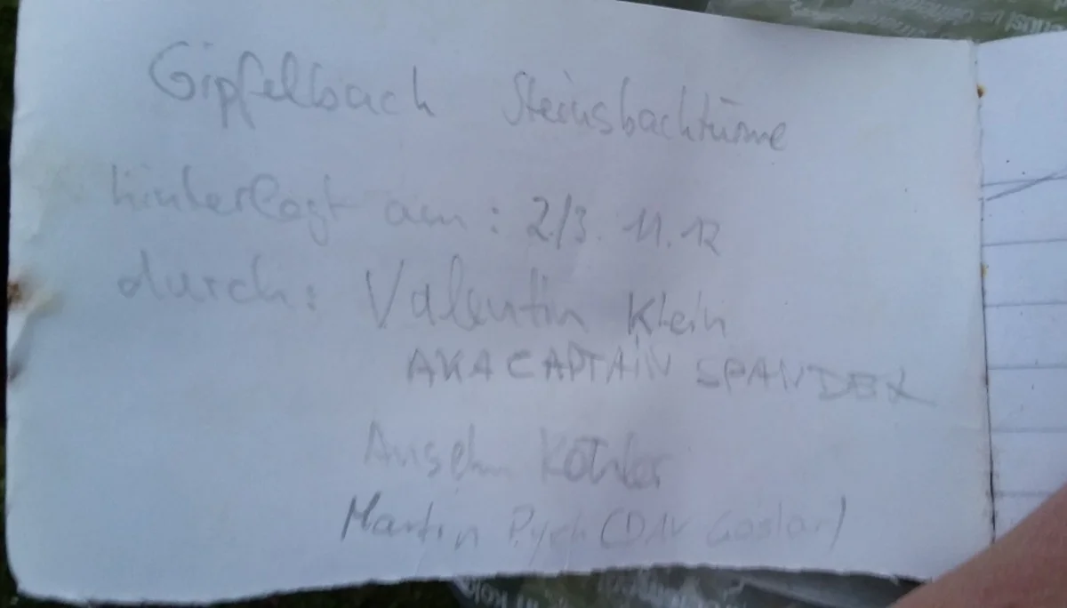 Gipfelbuch | © DAV Göttingen