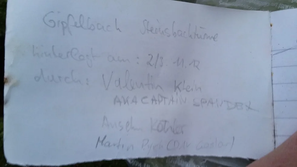 Gipfelbuch | © DAV Göttingen