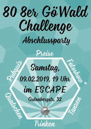 GöWald-Challenge 2018 Plakat | © CC BY-NC-ND