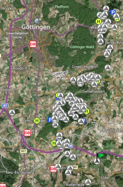 Ausbreitung des südlichen GöWalds | © DAV Landesverband Nord