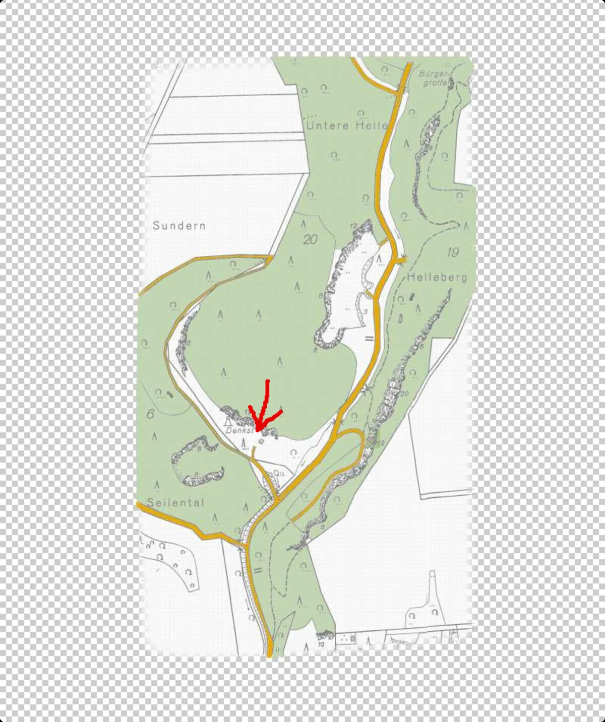 Ort des Treffpunktes (Karte) | © DAV Göttingen