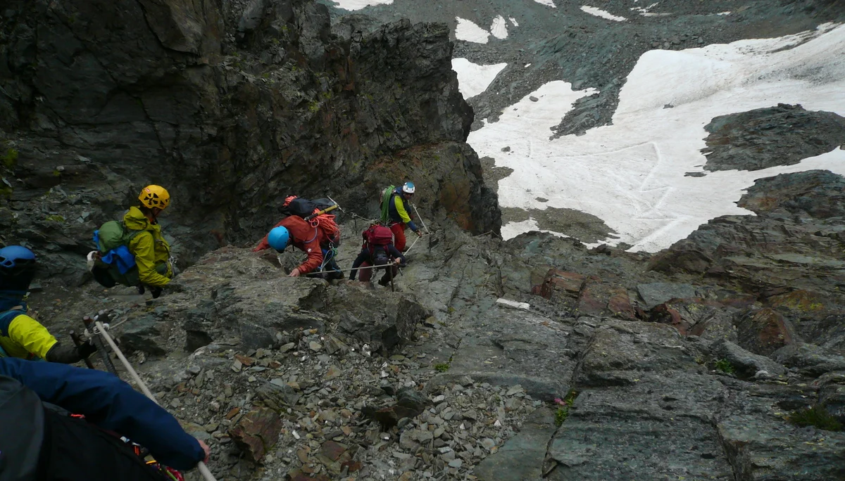 Abstieg von der Hohenwartscharte | © DAV Sektion Göttingen M. Vietze