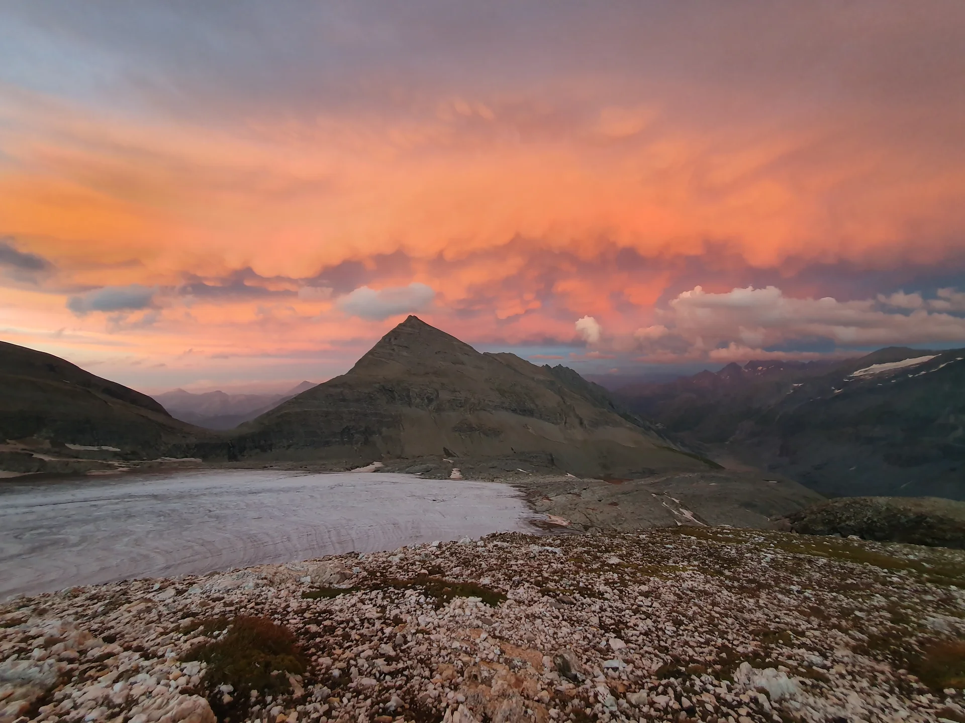 Fuscherkarkopf rosa Wolken | © N. Joelson