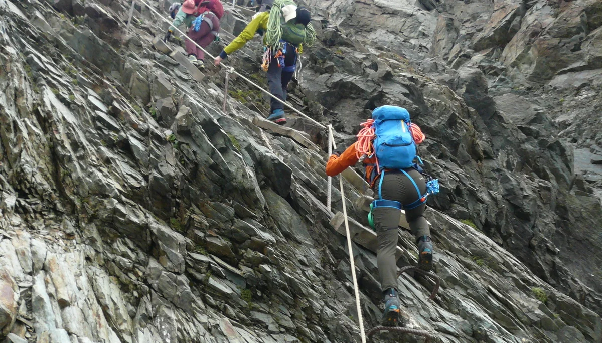 Klettersteig zur Hohenwartscharte | © DAV Sektion Göttingen M. Vietze