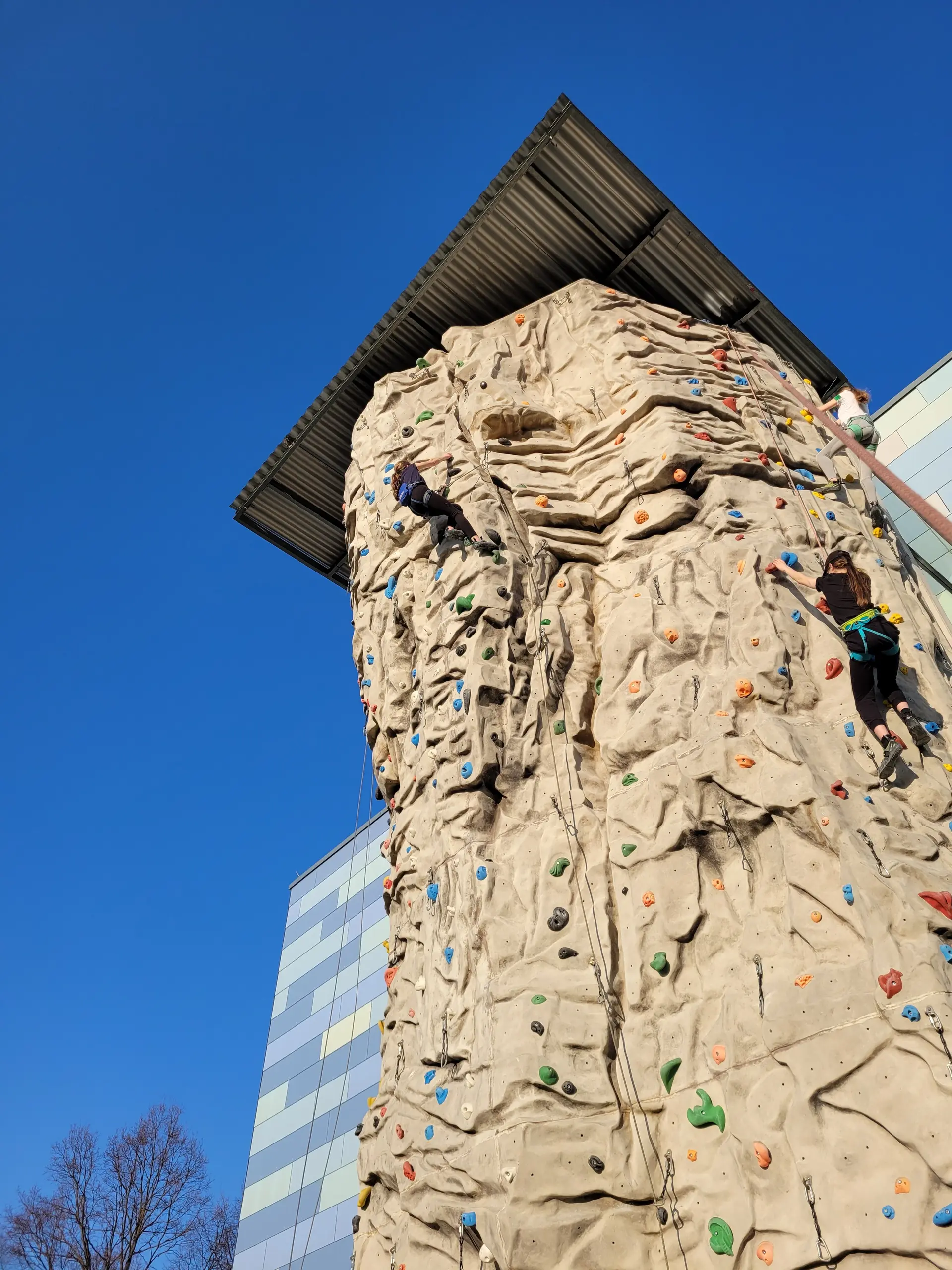 Klettern am Außenturm im Roxx | © Burga Thies